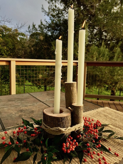 candle stick holder diy