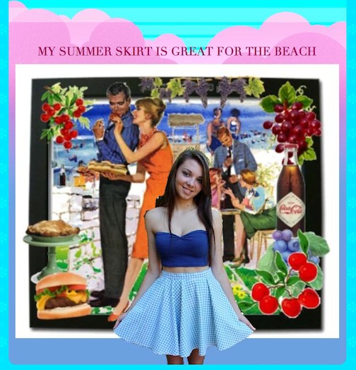 how to make a skirt, easy sewing projects, make poodle skirt