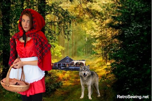 little red riding hood costume, making costumes, costume sewing patterns,how to make a costume